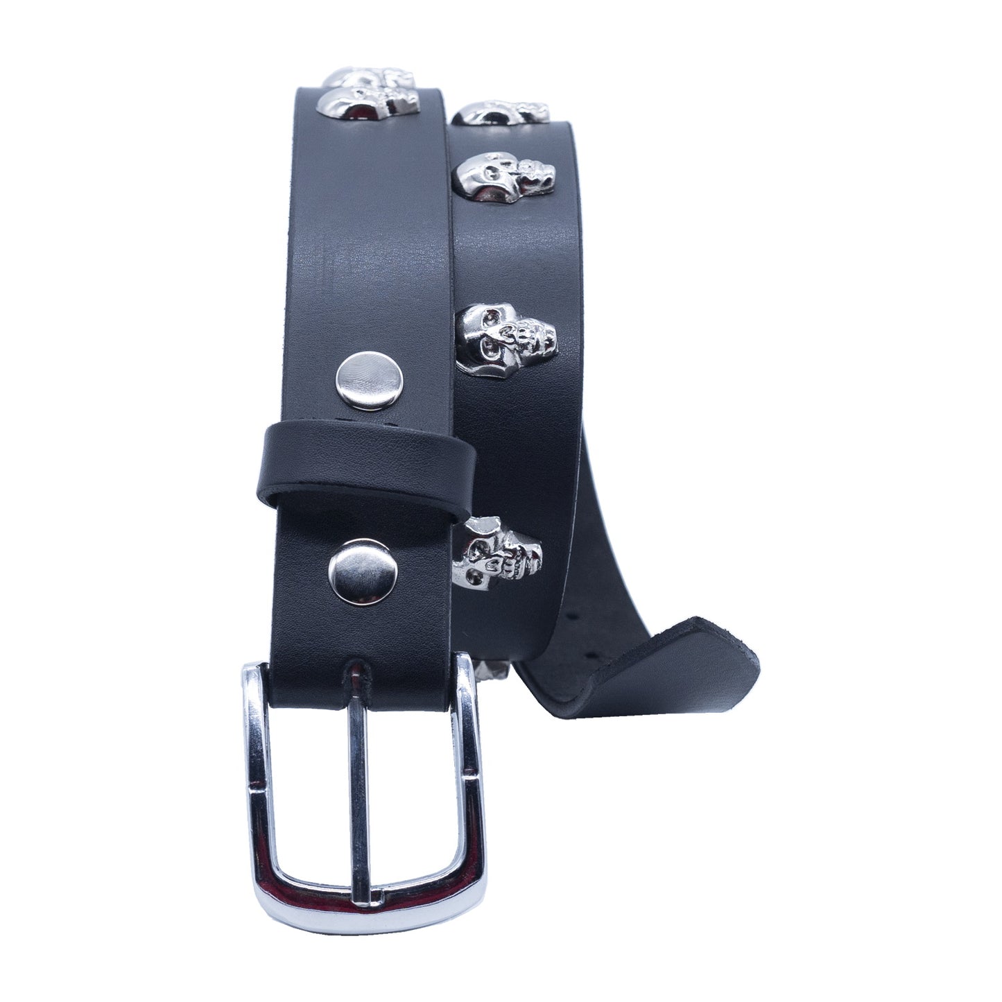 Set of 3 – 2 Wallets + 1 Genuine Leather Belt – Biker Gift Set