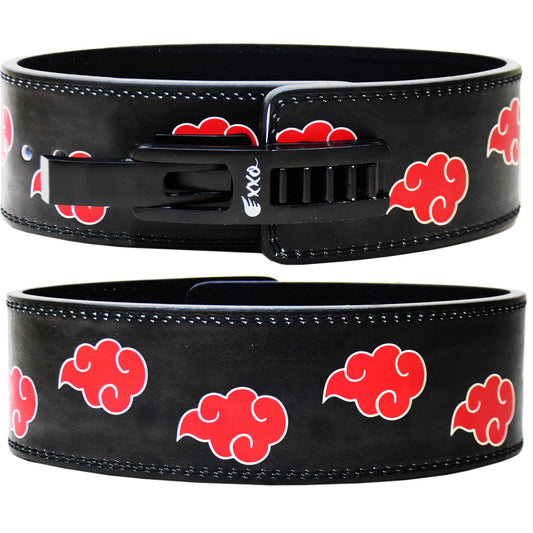 Red Cloud Anime Custom Lever Weightlifting Belt – 10MM Heavy Duty Powerlifting Gym Belt with Adjustable Buckle for Squats, Deadlifts, and Perfect Back Support for Men & Women