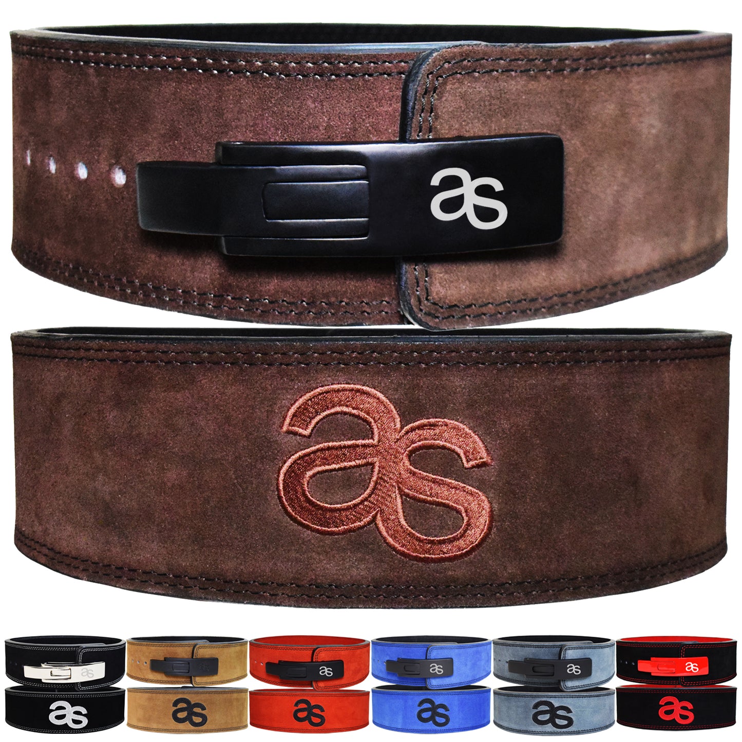 Aaylans Dark Brown Weightlifting Lever Belt