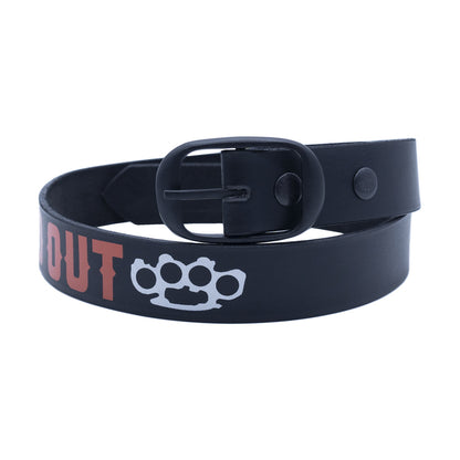 Set of 3 – 2 Wallets + 1 Genuine Leather Belt – Biker Gift Set