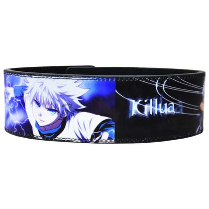 Anime Powerlifting Lever Belt - 10MM Heavy Duty Killua Themed Weightlifting Gym Belt for Squats, Deadlifts, Back Support During Heavy Lifting (Basic Buckle)