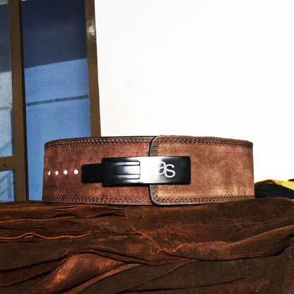 Aaylans Dark Brown Weightlifting Lever Belt