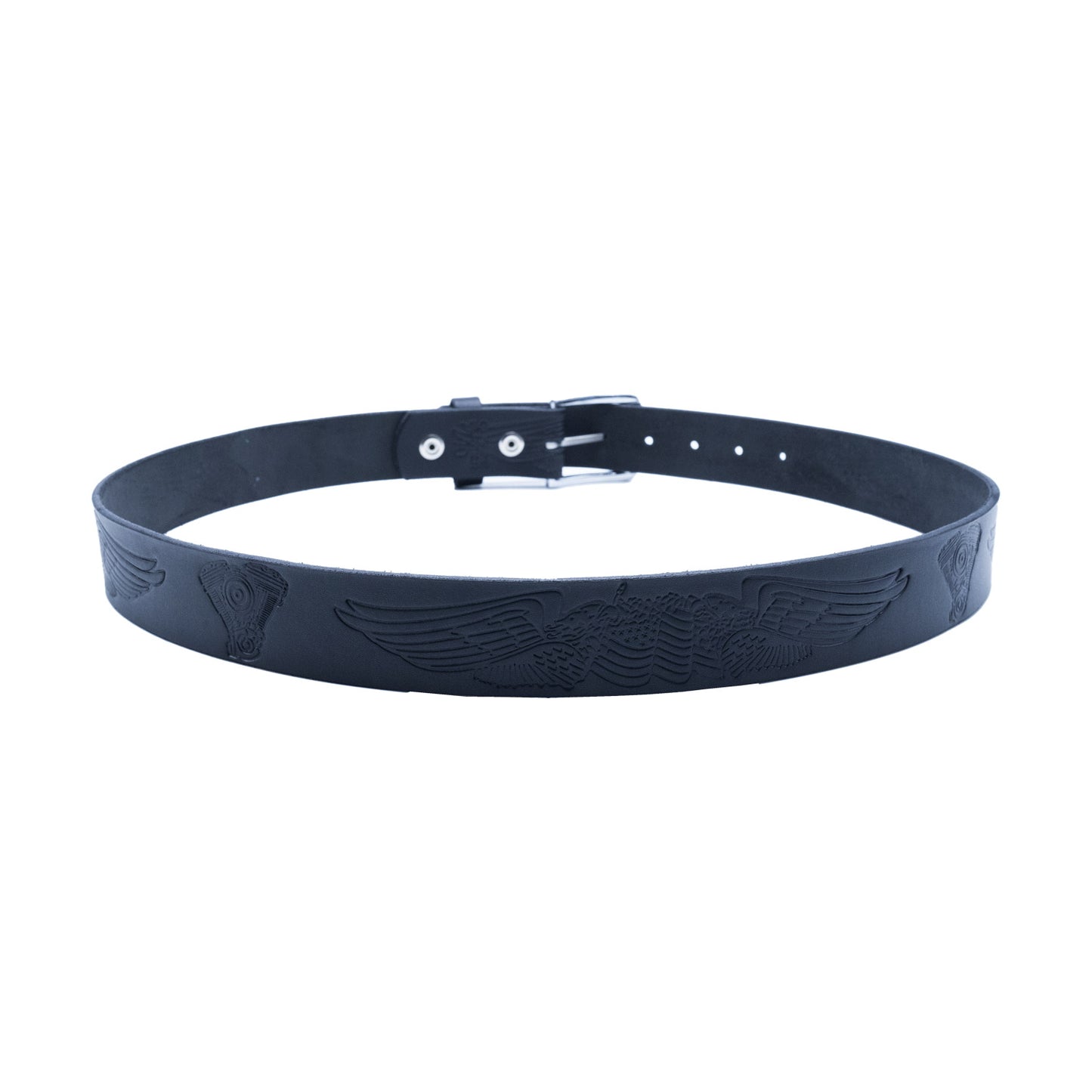 Set of 3 – 2 Wallets + 1 Genuine Leather Belt – Biker Gift Set