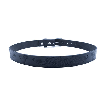 Set of 3 – 2 Wallets + 1 Genuine Leather Belt – Biker Gift Set