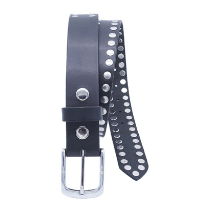 Set of 3 – 2 Wallets + 1 Genuine Leather Belt – Biker Gift Set