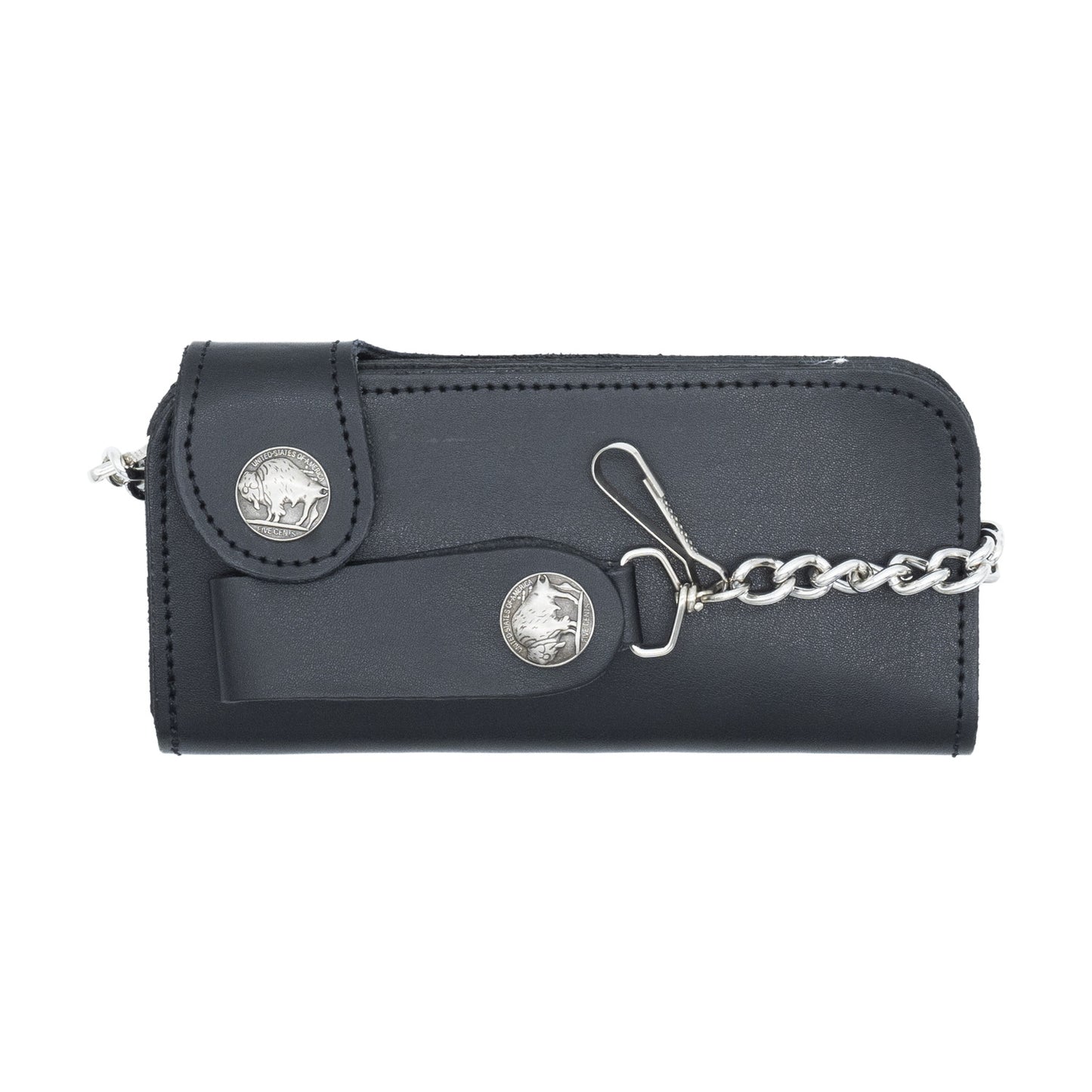 Set of 3 – 2 Wallets + 1 Genuine Leather Belt – Biker Gift Set