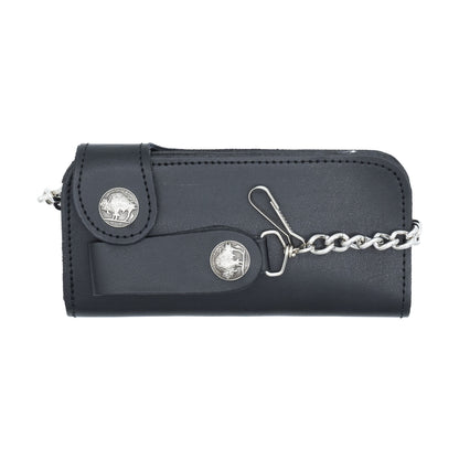 Set of 3 – 2 Wallets + 1 Genuine Leather Belt – Biker Gift Set