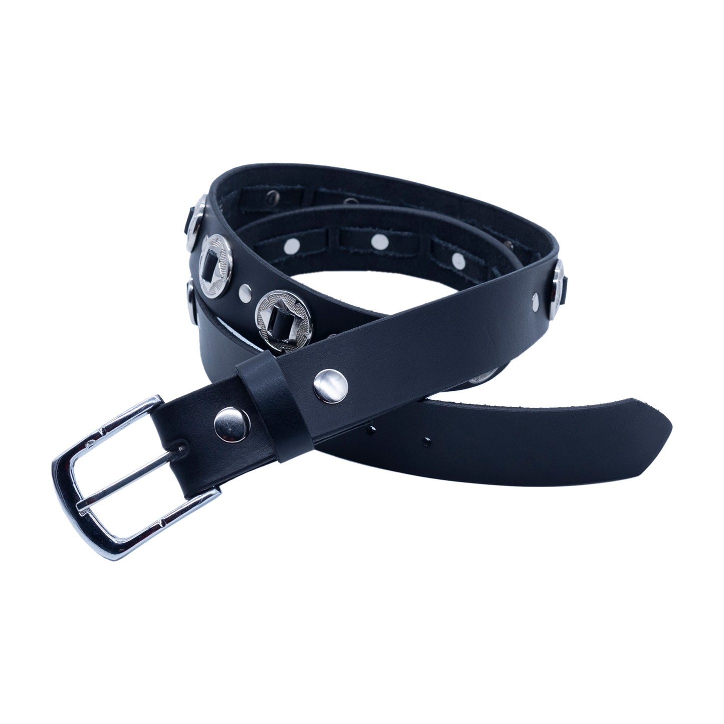 Set of 3 – 2 Wallets + 1 Genuine Leather Belt – Biker Gift Set