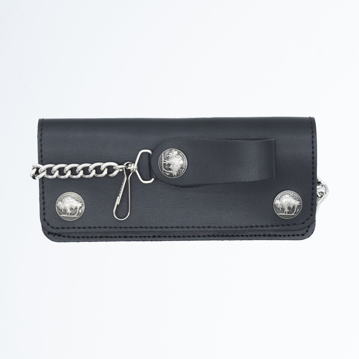 Set of 3 – 2 Wallets + 1 Genuine Leather Belt – Biker Gift Set