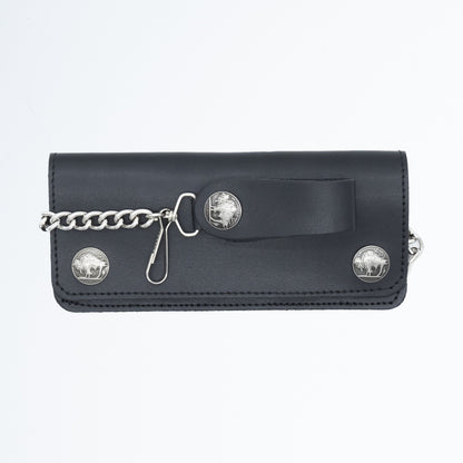 Set of 3 – 2 Wallets + 1 Genuine Leather Belt – Biker Gift Set