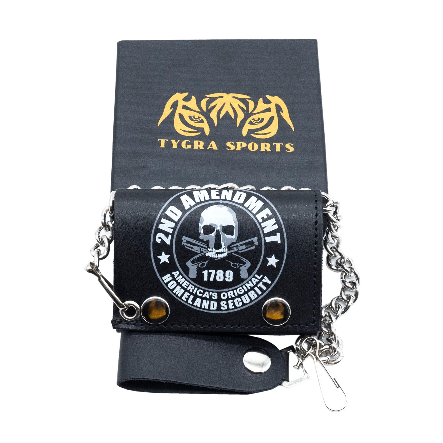 Set of 3 – 2 Wallets + 1 Genuine Leather Belt – Biker Gift Set