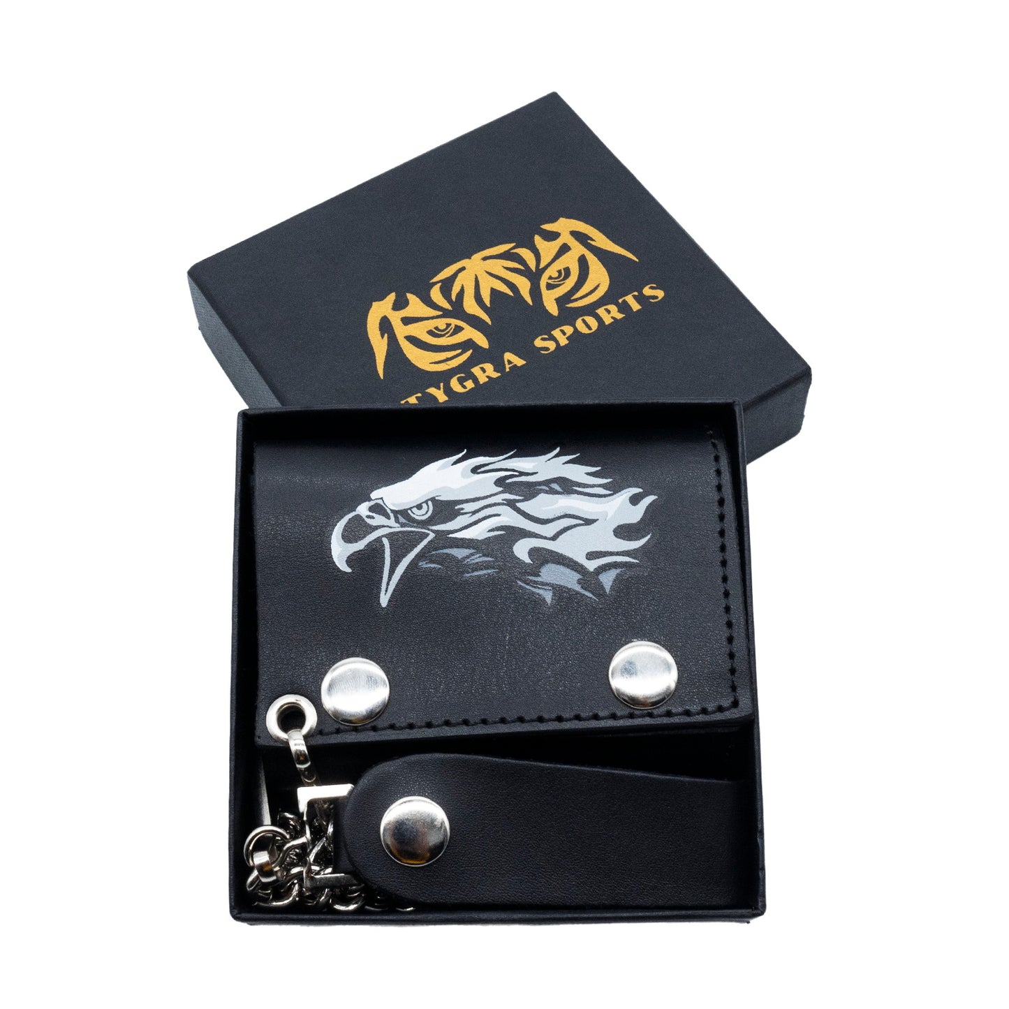 Set of 3 – 2 Wallets + 1 Genuine Leather Belt – Biker Gift Set