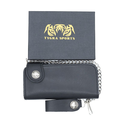 Set of 3 – 2 Wallets + 1 Genuine Leather Belt – Biker Gift Set