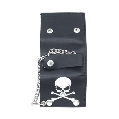 Set of 3 – 2 Wallets + 1 Genuine Leather Belt – Biker Gift Set