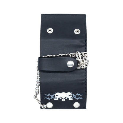 Set of 3 – 2 Wallets + 1 Genuine Leather Belt – Biker Gift Set