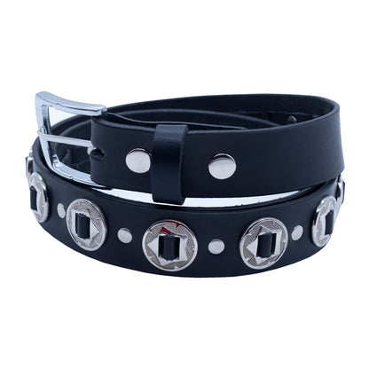 Set of 3 – 2 Wallets + 1 Genuine Leather Belt – Biker Gift Set