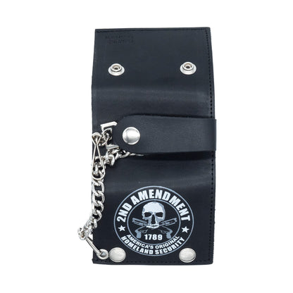 Set of 3 – 2 Wallets + 1 Genuine Leather Belt – Biker Gift Set