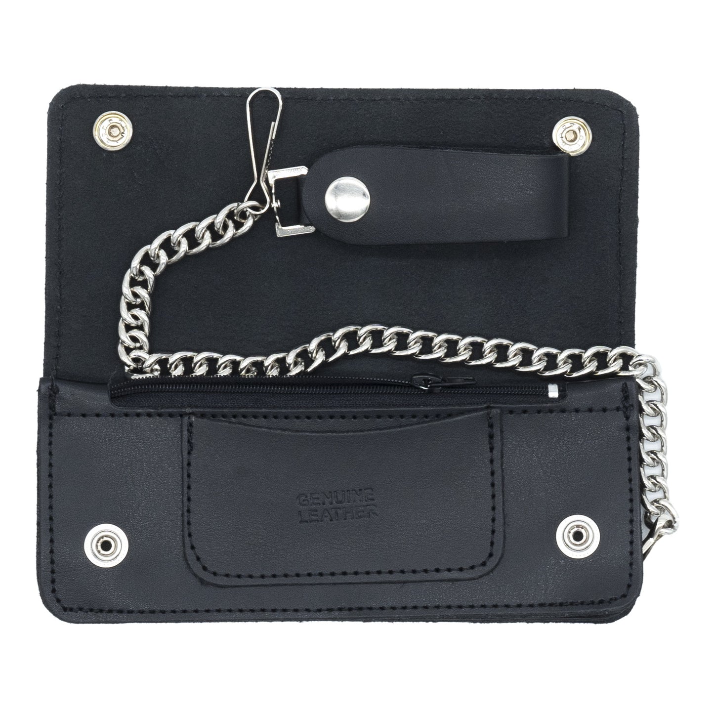 Set of 3 – 2 Wallets + 1 Genuine Leather Belt – Biker Gift Set