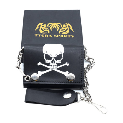 Set of 3 – 2 Wallets + 1 Genuine Leather Belt – Biker Gift Set