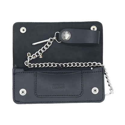 Set of 3 – 2 Wallets + 1 Genuine Leather Belt – Biker Gift Set