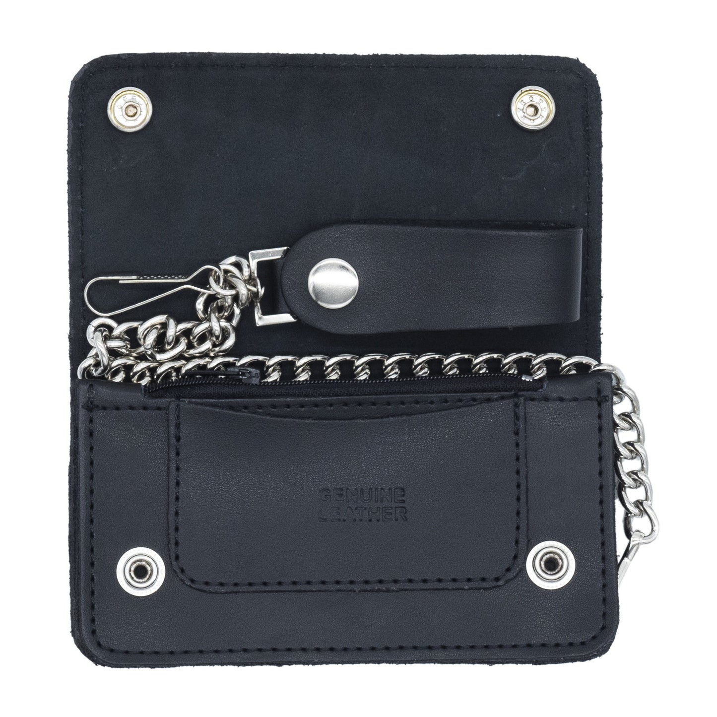 Set of 3 – 2 Wallets + 1 Genuine Leather Belt – Biker Gift Set