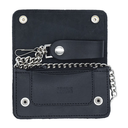 Set of 3 – 2 Wallets + 1 Genuine Leather Belt – Biker Gift Set