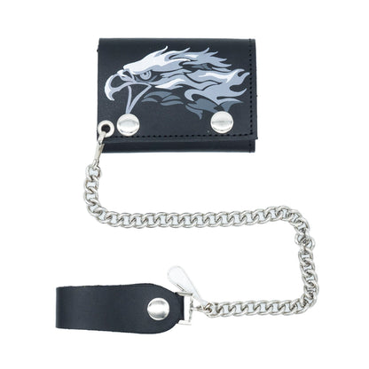 Set of 3 – 2 Wallets + 1 Genuine Leather Belt – Biker Gift Set